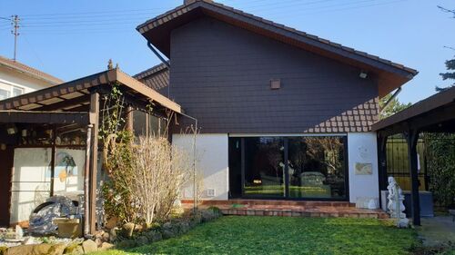 Haus vom Garten aus - Provisionsfrei* Freist. Einfamilienhaus begehrte Lage, Bj. 196780, ca. 215 qm, 604 qm, Wintergarten
