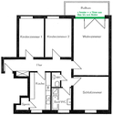 Grundriss Eserwallstr 8 mit Terrassentür - 