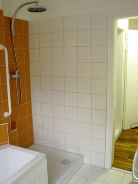 Duschplatz, wurde nach dem Foto verglast - 
