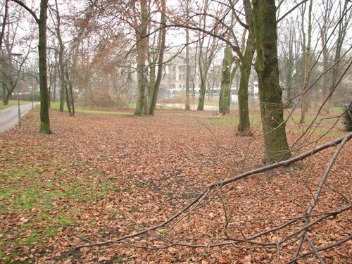 Blick Richtung Park 2 - 4 Zimmer Erdgeschoßwohnung in Augsburg