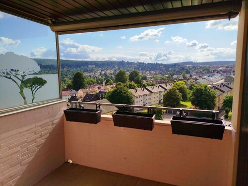 Balkon mit Panoramablick über Freudenstadt - 