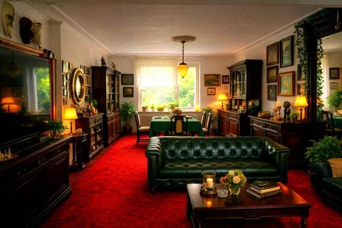 Wohnzimmer - 7 Zimmer Mehrfamilienhaus, Wohnhaus in Berlin