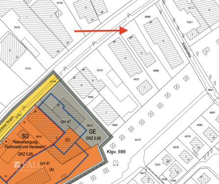 Lageplan - Gewerbeobjekt (Büro, Produktion, Verkauf) zum Kaufen in Hamburg