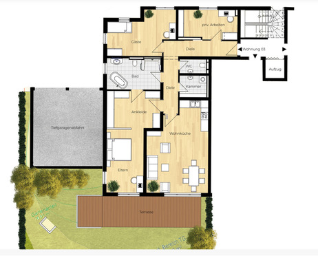 WE-nr. 3 - 4 Zimmer 4- Zimmerwohnung zur Miete in Augsburg