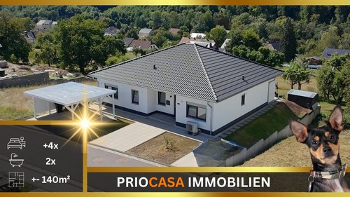 Erdorf Titelbild 2 - Exklusiver Bungalow in Bitburg-Erdorf Neubau 2022 ca. 140 m² Wohnfläche 520,00 m² Grundstücksfläche KfW 40 Traumhafte Lage mit Aussicht