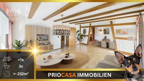 Roth 20 - ALLEIN-LAGE Großes Haus für Familie & Gäste – 231 m² Wohnfläche, Kegelbahn, Gaststätte mit Einliegerpotenzial & 6.503 m² Grundstück