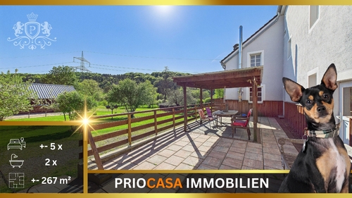 Titelbild 3 - Mehrfamilienhaus 2 Wohneinheiten Dachboden ausbaufähig 267 m² Wohnfläche PV mit Speicher 11.000 m² Grundstück Wallbox-Anschluss Ausbaupotenzial Pferdehaltung Keine Provision