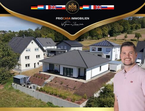 Bitburg 300 - Bungalow in Bitburg Neubau 2022 ca. 140 m² Wohnfläche 520,00 m² Grundstücksfläche KfW 40 Traumhafte Lage mit Aussicht.