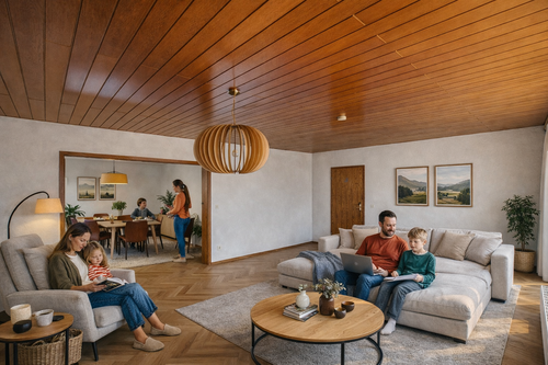 ERDGESCHOSS - WOHNZIMMER & ESSZIMMER NACHHER (KI) - 