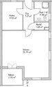 Grundriss - Wie Urlaub: 2-Zimmer Wohnung mit Balkon und Garage