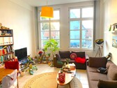 Wohnzimmer - 1.5 Zimmer Erdgeschoßwohnung zur Miete in Muggensturm