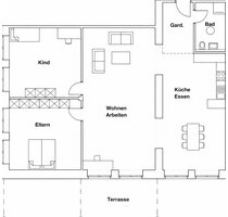 Frisch saniert: Stilvolle Wohnung mit Terrasse und Stellplatz - Muggensturm