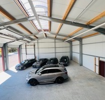 Moderne Gewerbeimmobilie (BJ 2023) mit offener und geschlossener Werkhalle, Büro und Wohnung - Horb am Neckar