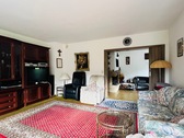 WG 1: Wohn- und Esszimmer, Sicht auf Kaminzimmer - 6 Zimmer Mehrfamilienhaus, Wohnhaus in Bad Rippoldsau-Schapbach