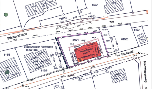 Lageplan Grundstück_Nagold-Pfrondorf - Grundstück in Nagold zum Kaufen