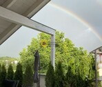 Terrasse mit Regenbogen - 
