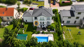 Luftbild Garten2 - 8 Zimmer Einfamilienhaus zum Kaufen in Geisenhausen