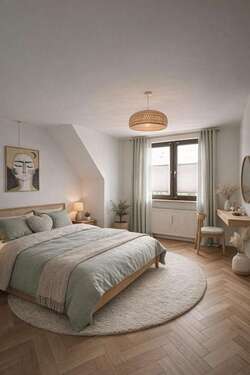 Gästezimmer- Visualisiertes Einrichtungsbeispiel - 