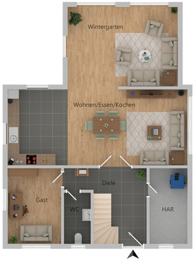 Bremen_EG - 5 Zimmer Villa zum Kaufen in Zossen