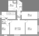 Grundriss - Erdgeschoßwohnung mit 83,76 m² in Groß Kreutz (Havel) zur Miete