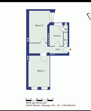Grundriss - SAMARITERKIEZ ALTBAUWOHNUNG - TAUSCHWOHNUNG NUR MIT LANDESEIGNENEN WOHNUNGSGESELLSCHAFTEN