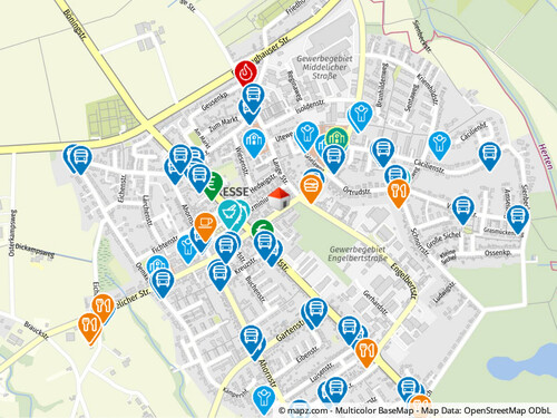 Geolyzer Kartenausschnitt - 4 Zimmer Etagenwohnung in Gelsenkirchen / Resse