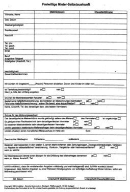 Selbstauskunft+ - 