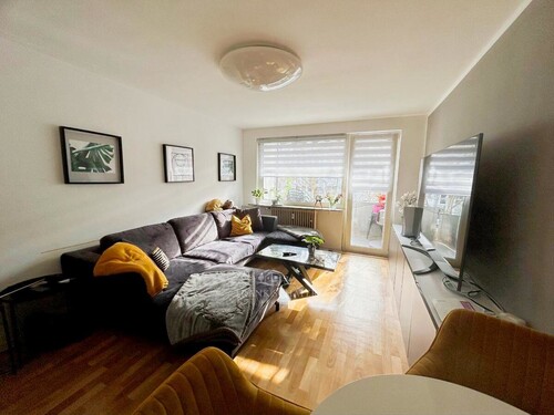 Wohnzimmer - Etagenwohnung mit 95,00 m&sup2; in Mainz zur Miete