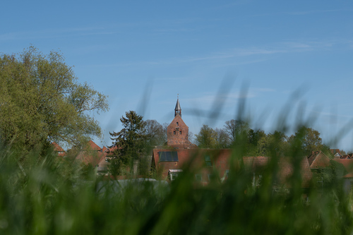 Ortschaft mit historischem Stadtkern - 