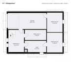 bemaßter Grundriss Kellergeschoss - 