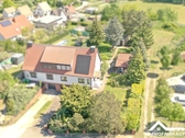 Drohnenfoto Straßenseite - 5 Zimmer Doppelhaushälfte zum Kaufen in Zielitz