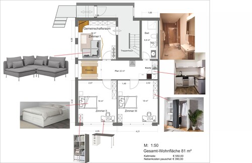 Studenten WG VA 23 - Helles WG-Zimmer für Studentin / weibl. Azubi in Schwelm