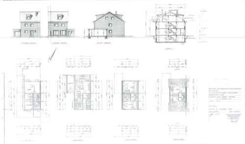 Freistellungsverfahren Neubau EFH mit Garage - Plan Schnitt usw - 