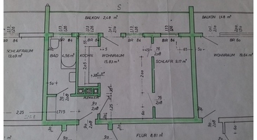 Sonnige 2-Zimmerwohnung mit Südbalkon in 87640 Biessenhofen