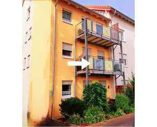 Schöne 2-Zimmer-Wohnung für Senioren im 1. OG. Barrierefrei mit Balkon und EBK - Wertheim