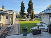 2-Blick von der Terrasse - 7 Zimmer Ferienhaus in Hungen