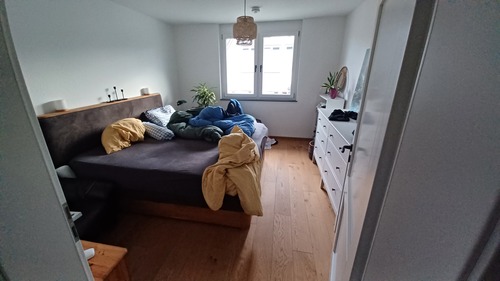 Blick ins Schlafzimmer - 3- Zimmerwohnung mit 82,00 m&sup2; in Bad Rappenau zur Miete