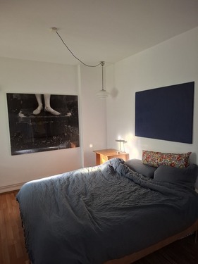 Dein Zimmer mit 1,60m breitem Bett - Zimmer in 2er WG (ca 18m² in 110 m² Wohnung mit Garten)