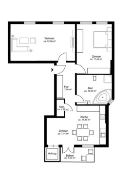 1cef627b-ce98-49dd-9a0d-72db8e91886a-467843 - saniert 3 Zimmer WHG mit Wanne & Dusche