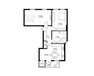 saniert 3 Zimmer WHG mit Wanne & Dusche - Rostock