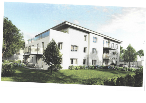 Ansicht Haus - Erstbezug: 4-Zimmer-Penthouse mit großer Dachterrasse