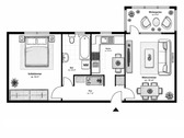 WE-2OG-Mitte - Vermietete 2-Zimmer-Wohnung nahe Uni mit Wintergarten & EBK