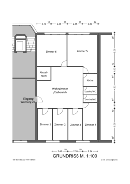 Grundriss Landsbergerstr. 478, WHG 20 - WG Zimmer - 750,00&nbsp;EUR Kaltmiete, ca.&nbsp; 145,00&nbsp;m&sup2;&nbsp;Wohnfl&auml;che