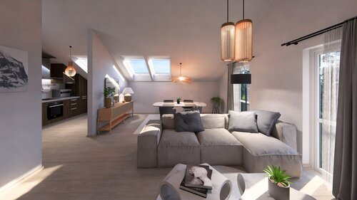 Helles Wohnen unterm Dach - Appartement mit 267,82 m&sup2; in Wetter (Hessen) zum Kaufen