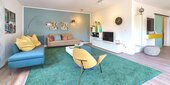 Wohnzimmer - Bungalow mit 116,37 m&sup2; in Wasserlosen zum Kaufen