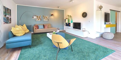 Wohnzimmer - Bungalow mit 116,37 m&sup2; in Dittelbrunn zum Kaufen