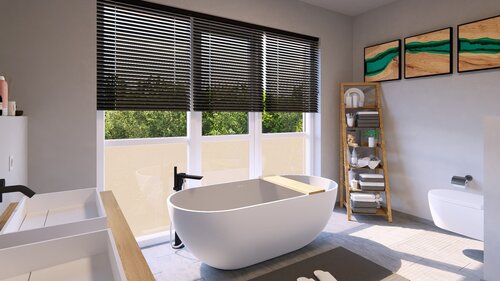 Stilvolle Badewanne mit Ausblick - 