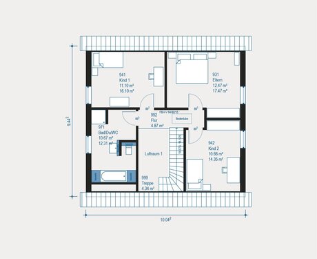 Perfekt organisierte Familienetage - 