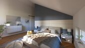 Schlafzimmer mit Raumwirkung - 