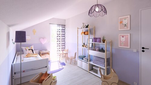 Kinderzimmer mit Raumkonzept - 
